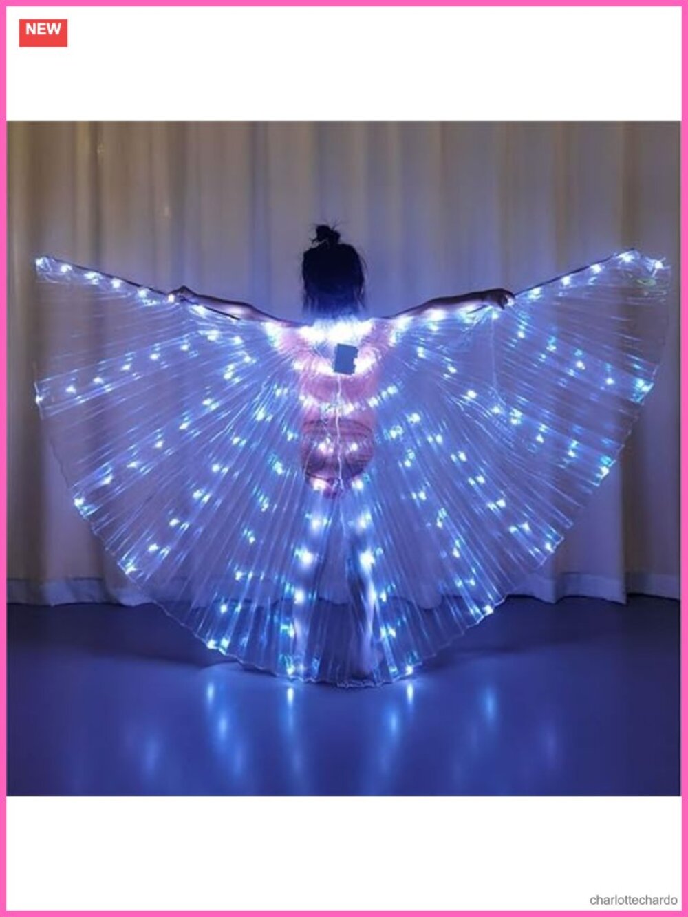 Girls LED Light Up Butterfly Wings Costume Accessory Dance Halloween